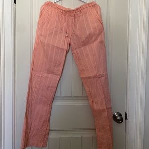 Peach volcom pants